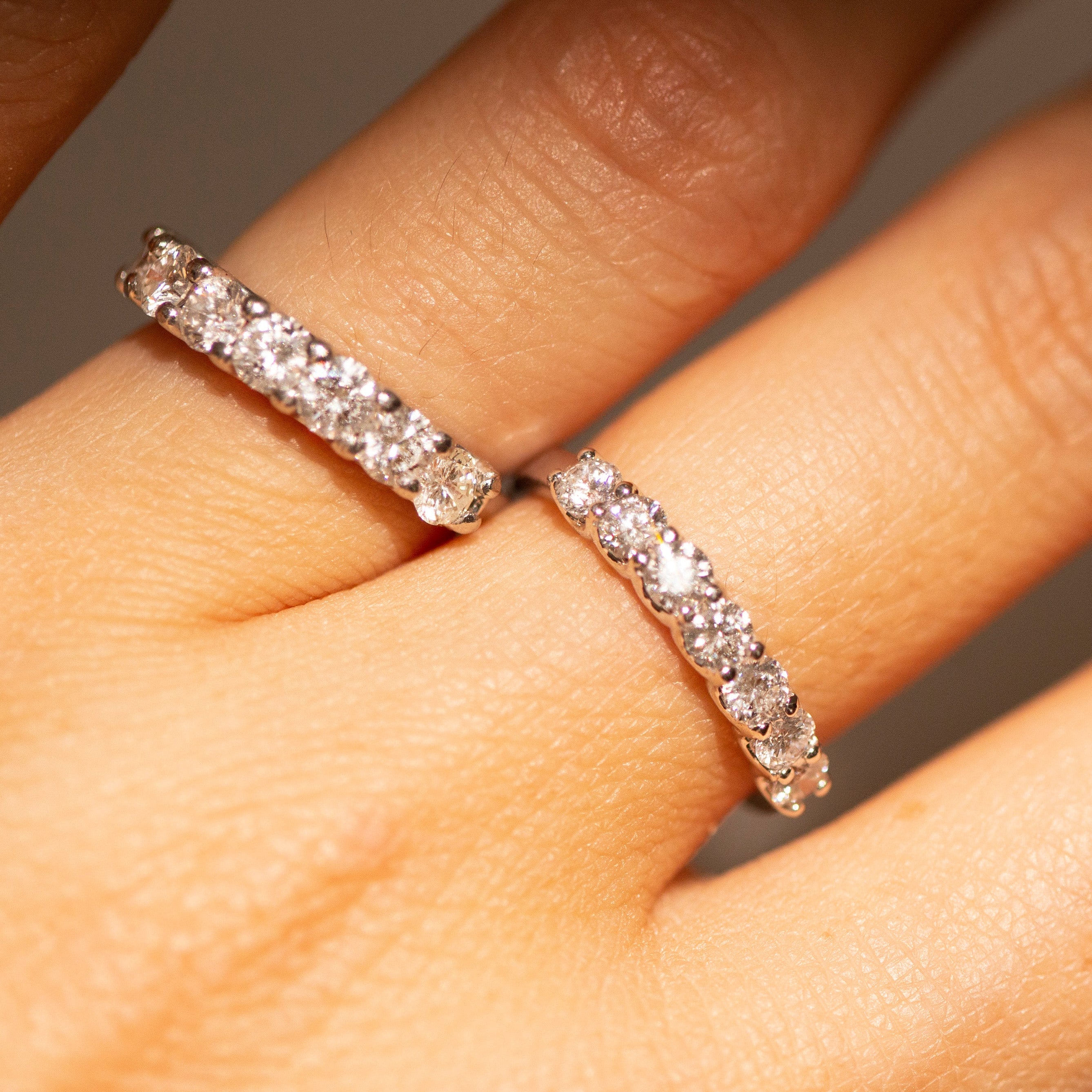 7 stone diamond ring lab diamond