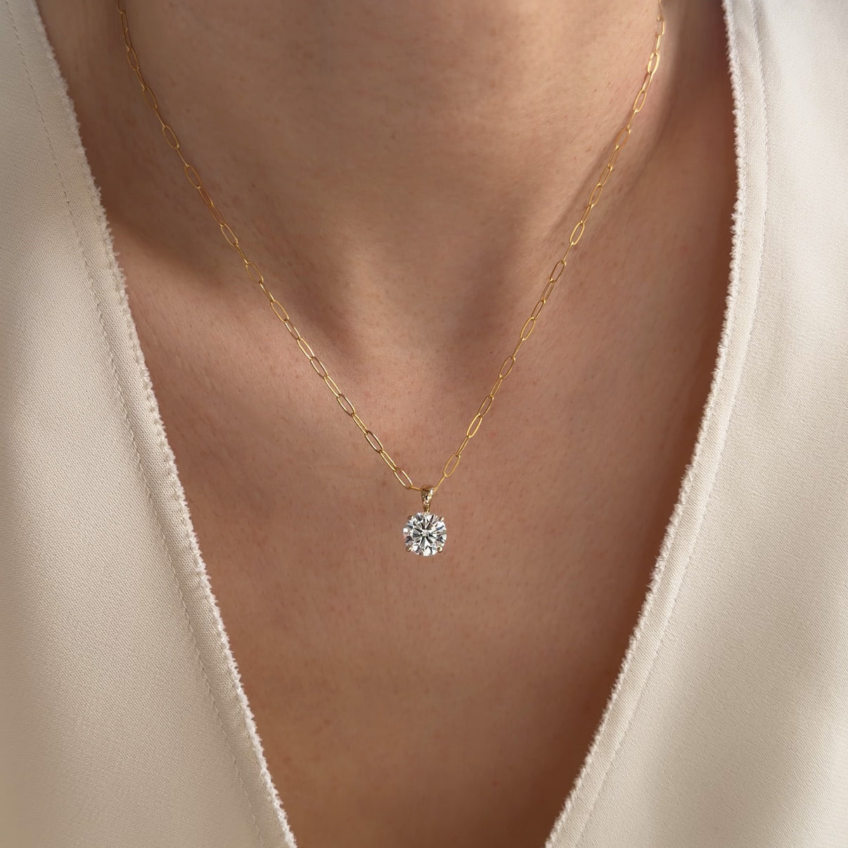diamond solitaire necklace