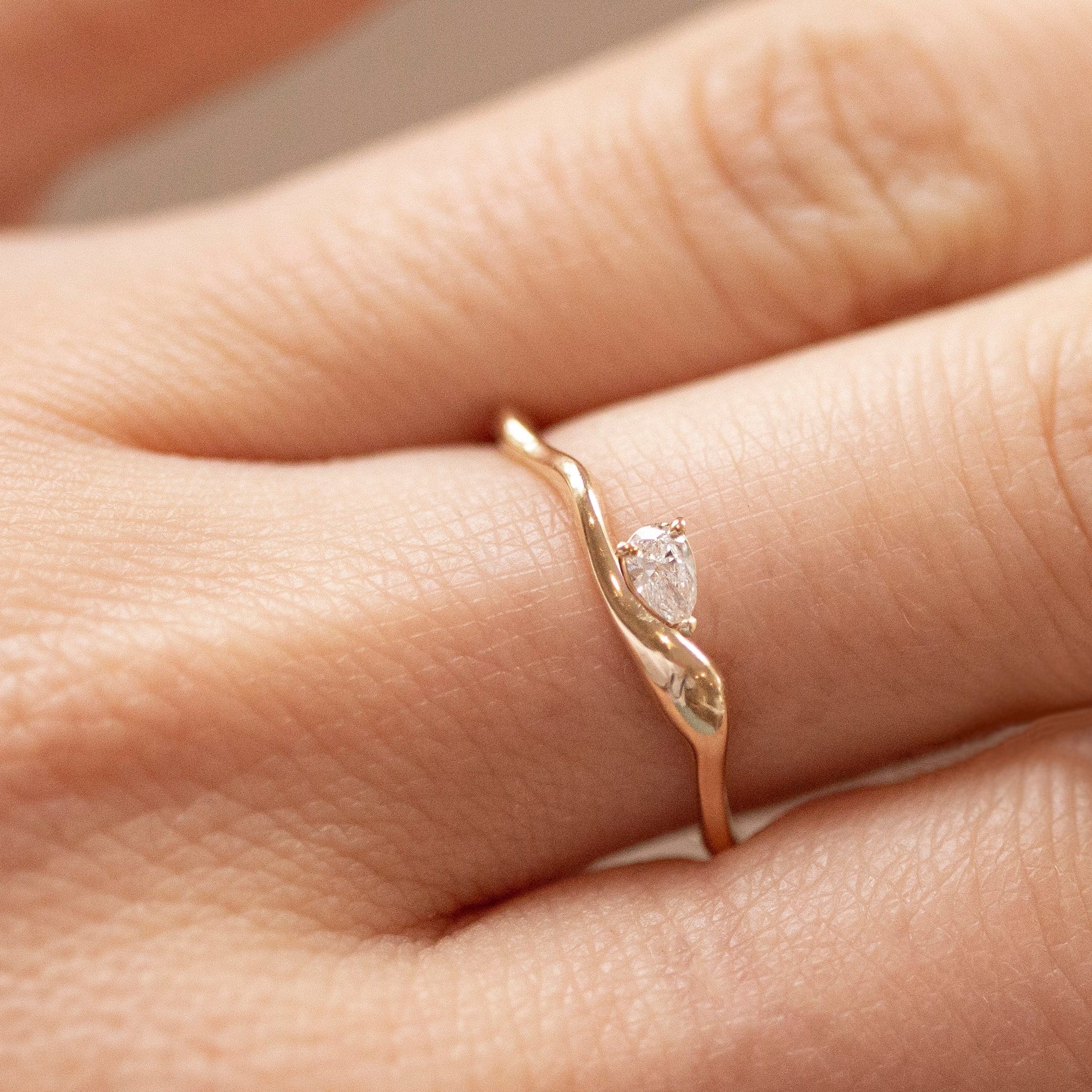 pear diamond ring