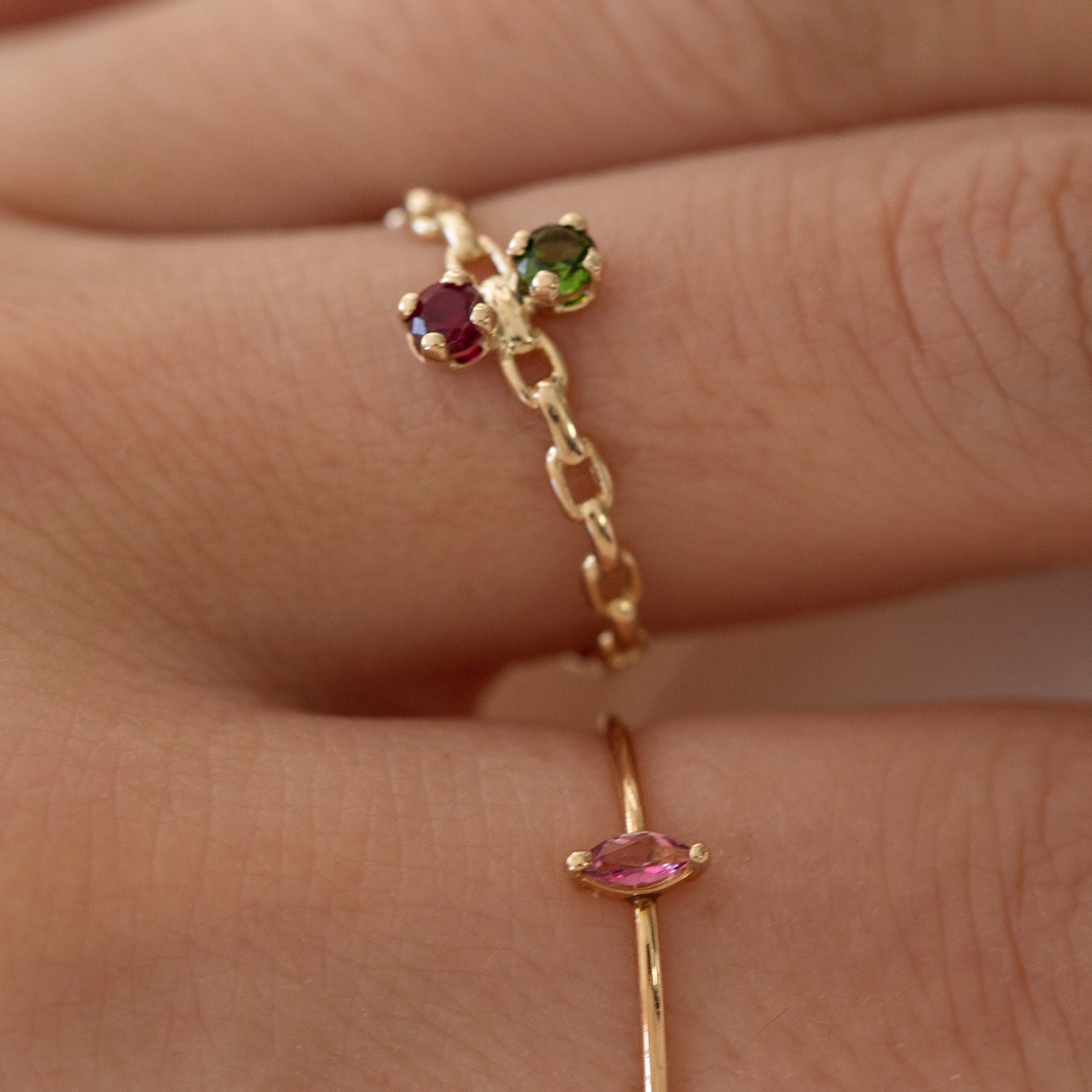 14k multi birthstone ring. great gift for mom