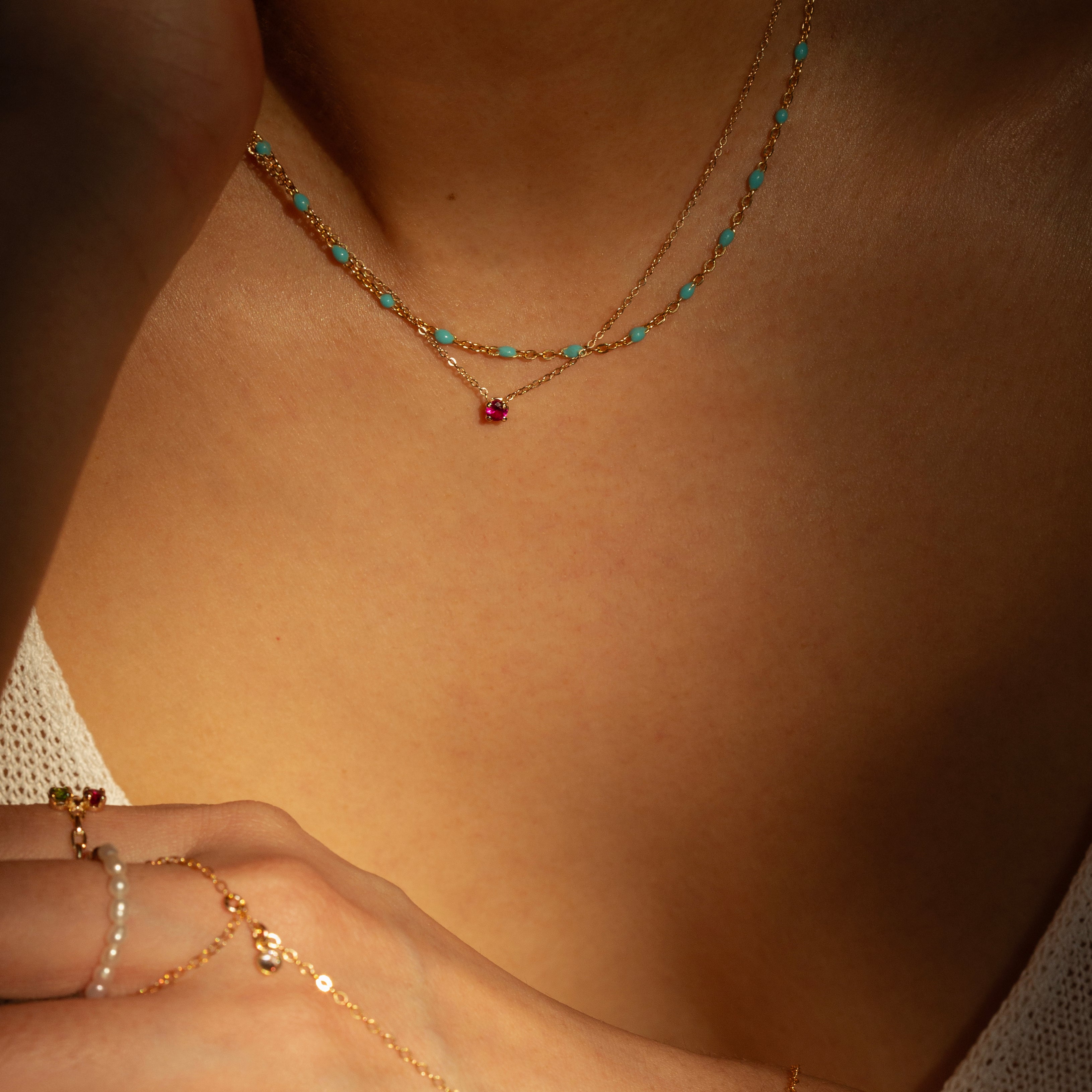 eandeproject jewelry dainty necklaces