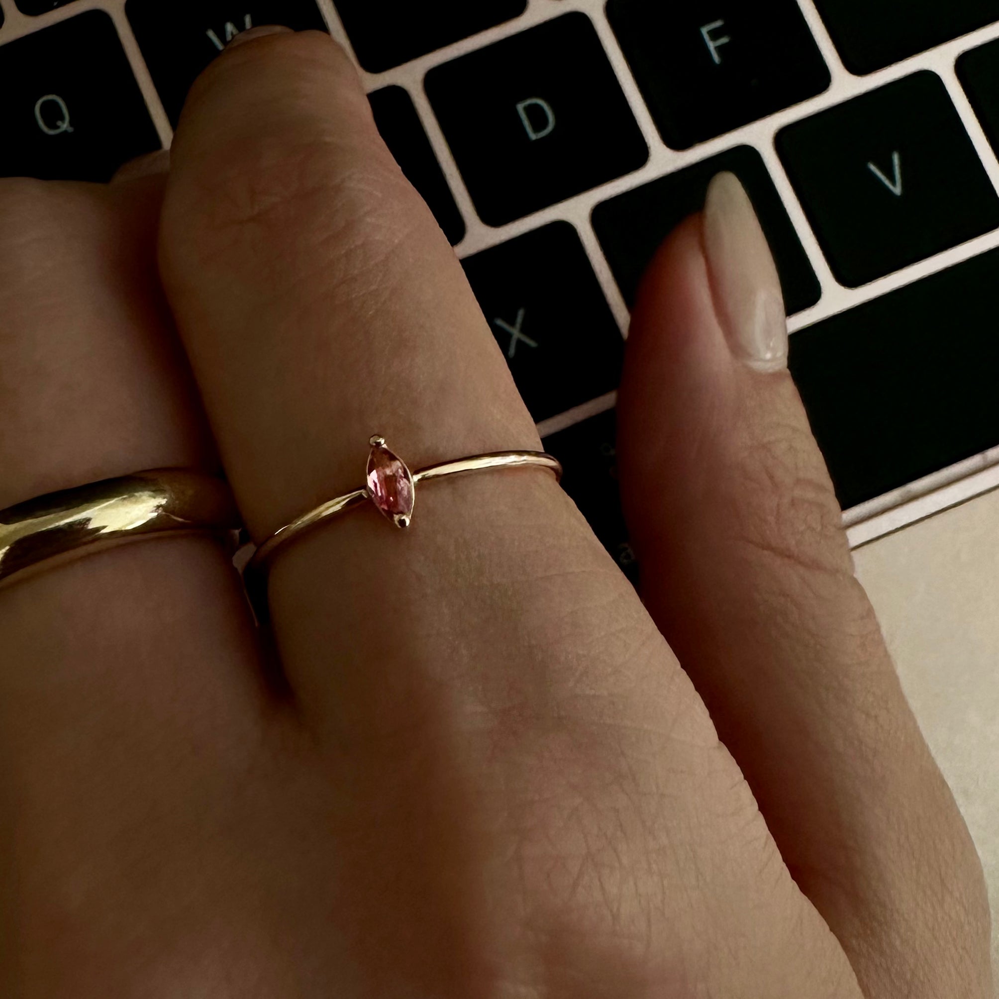 Choose from a variety of gemstones to personalize your ring