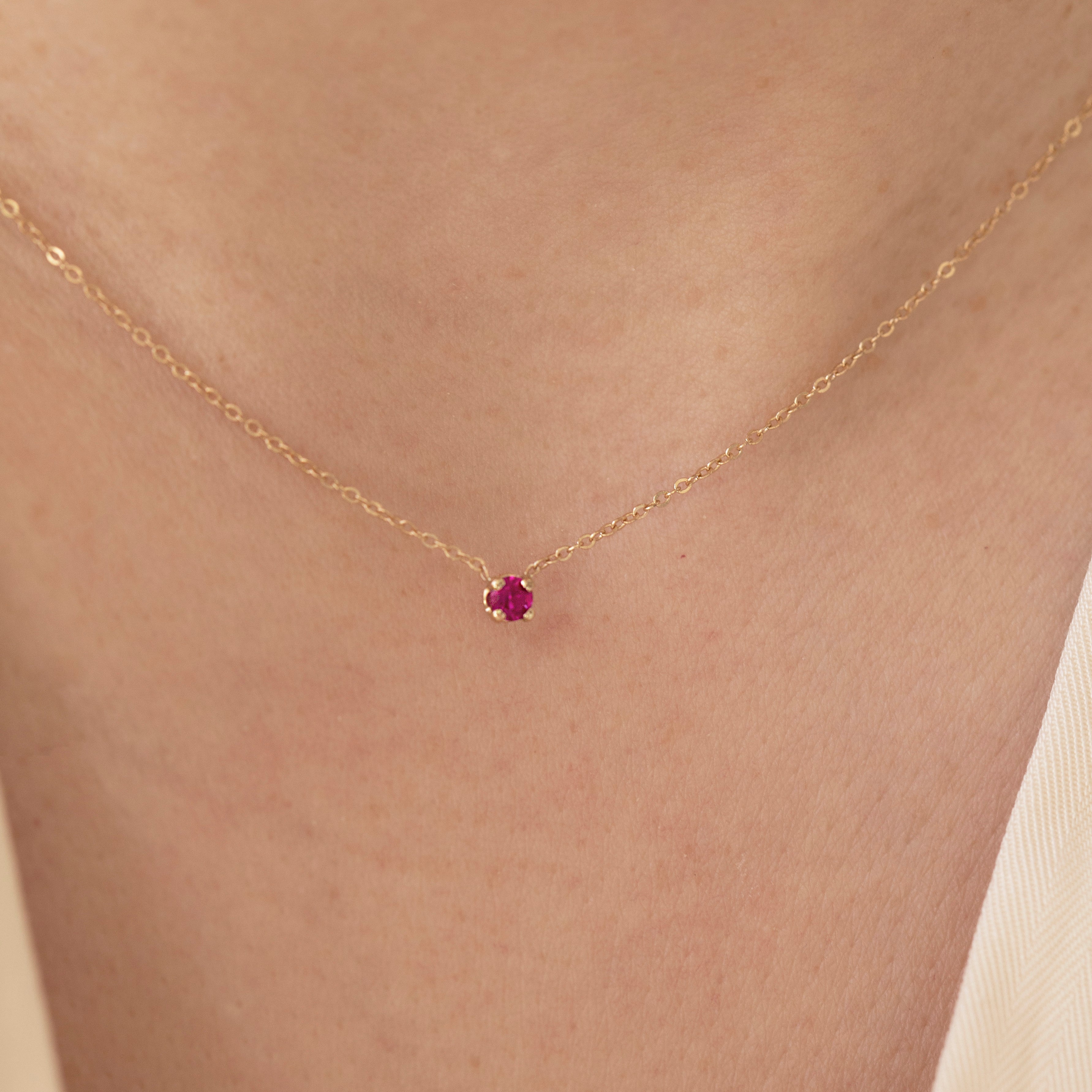 birthstone necklace