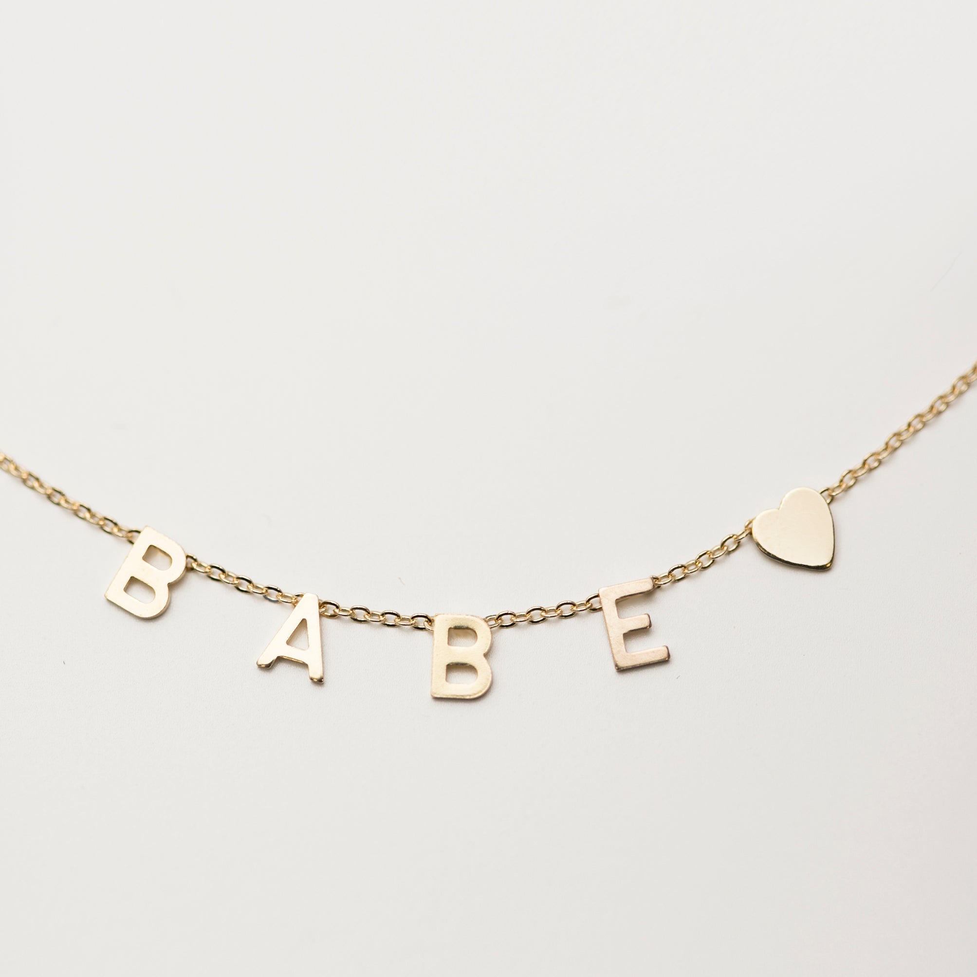 14k gold name necklace