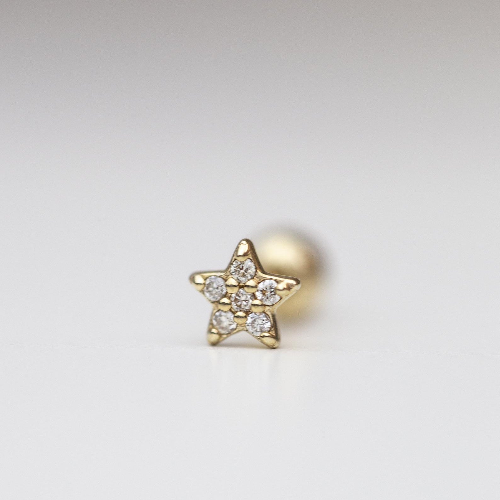 star and moon studs for Cartilage piercings