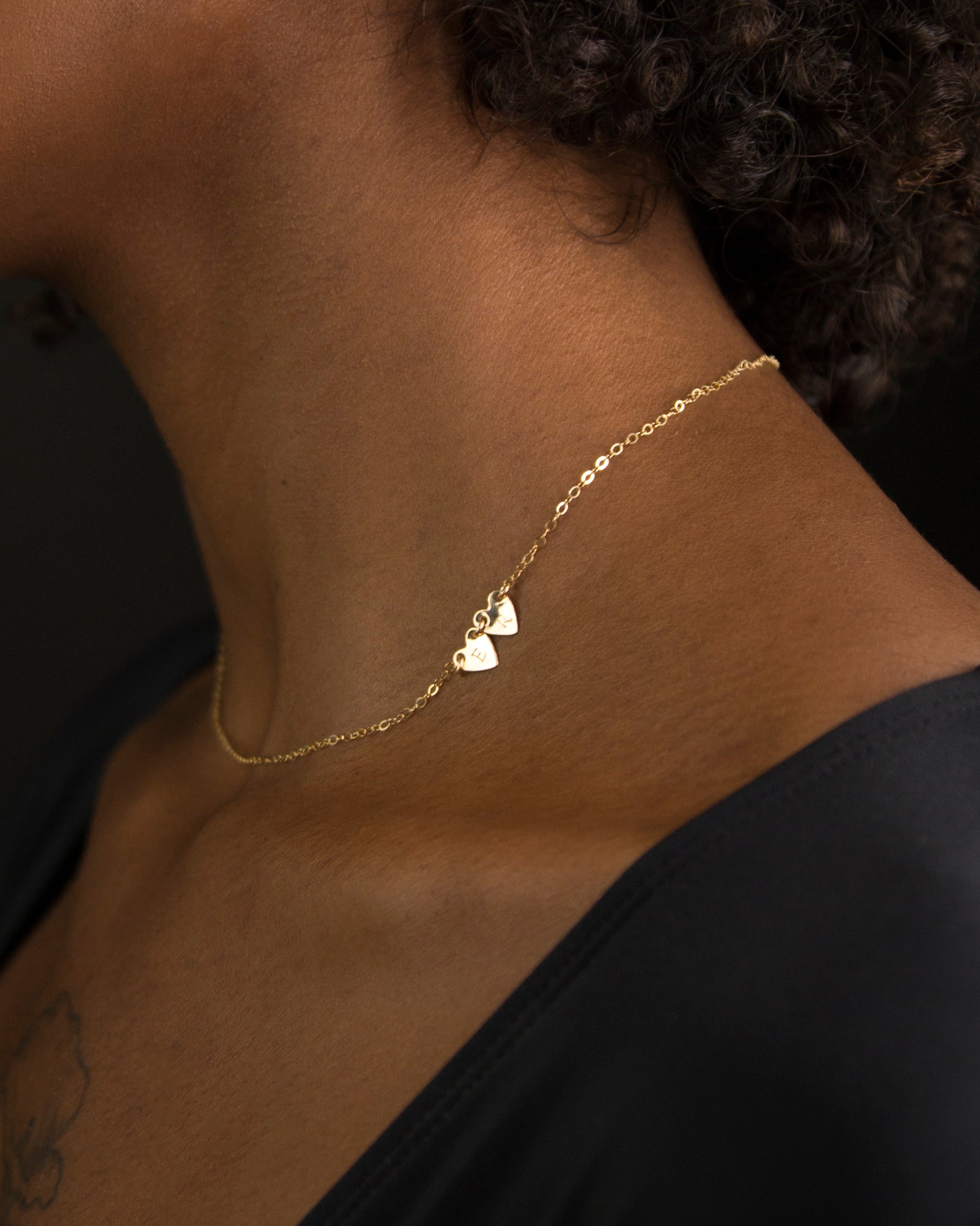 Double Heart Necklace – E&E PROJECT
