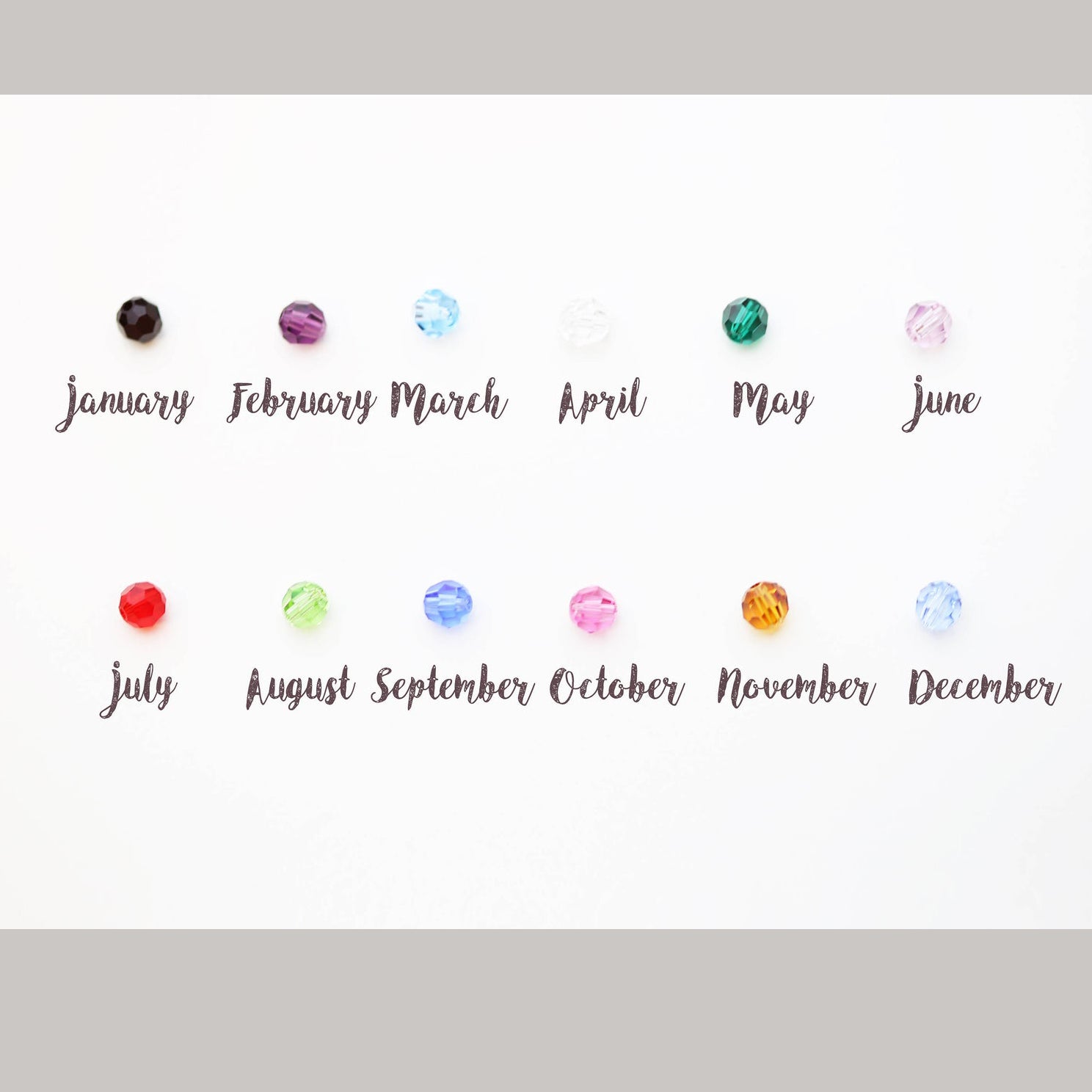 birthstone crystal chart