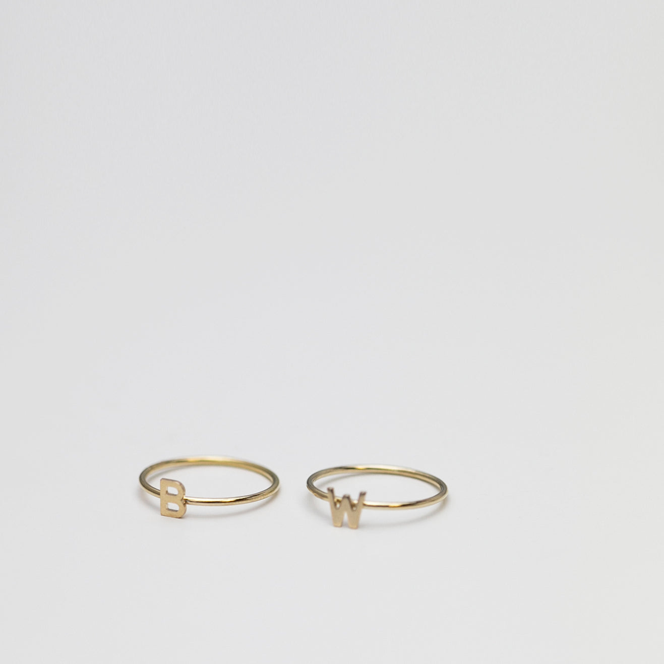 Dainty 14K Initial Letter Ring
Simple, minimalist everyday Alphabet Initial Ring