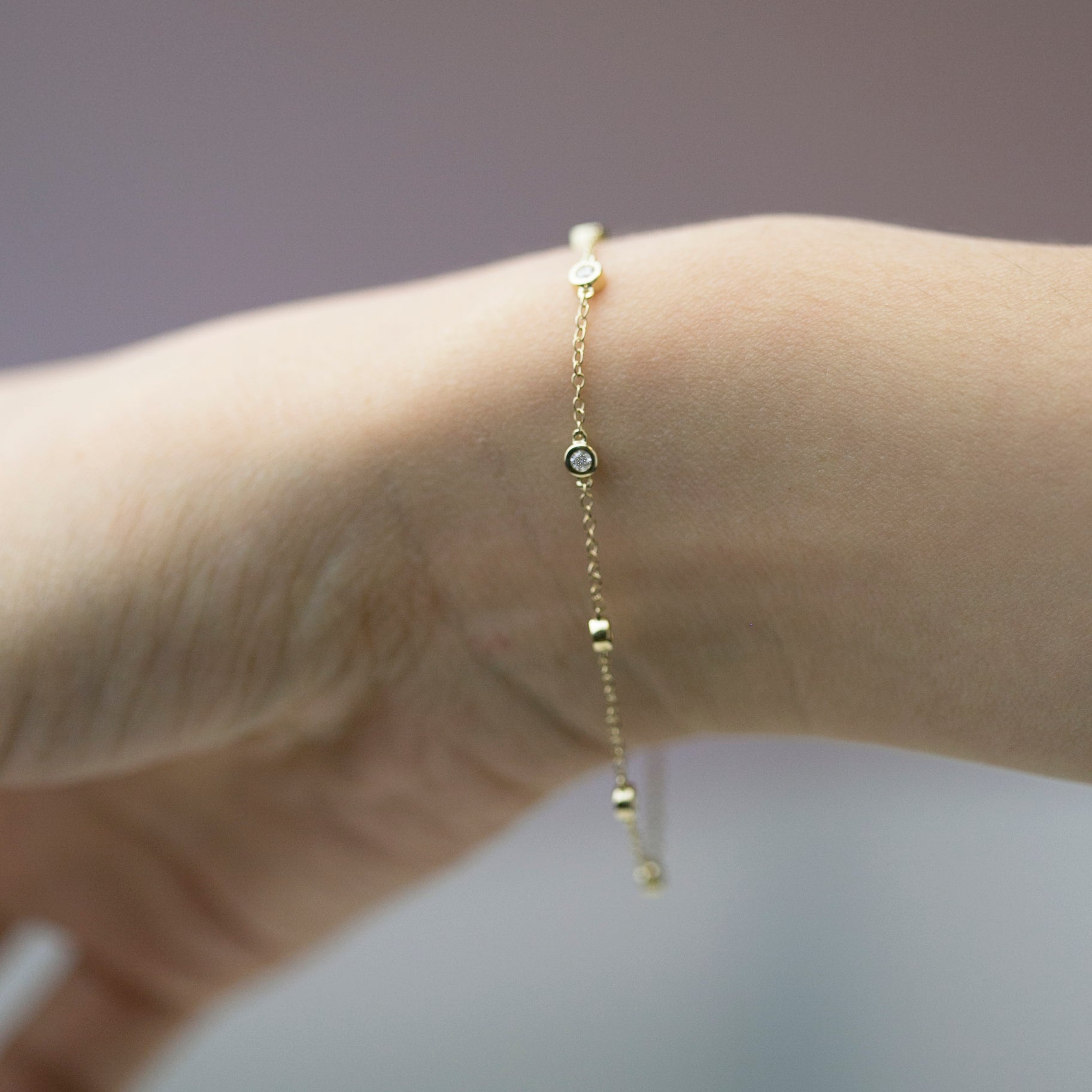 diamond by yard bracelet details