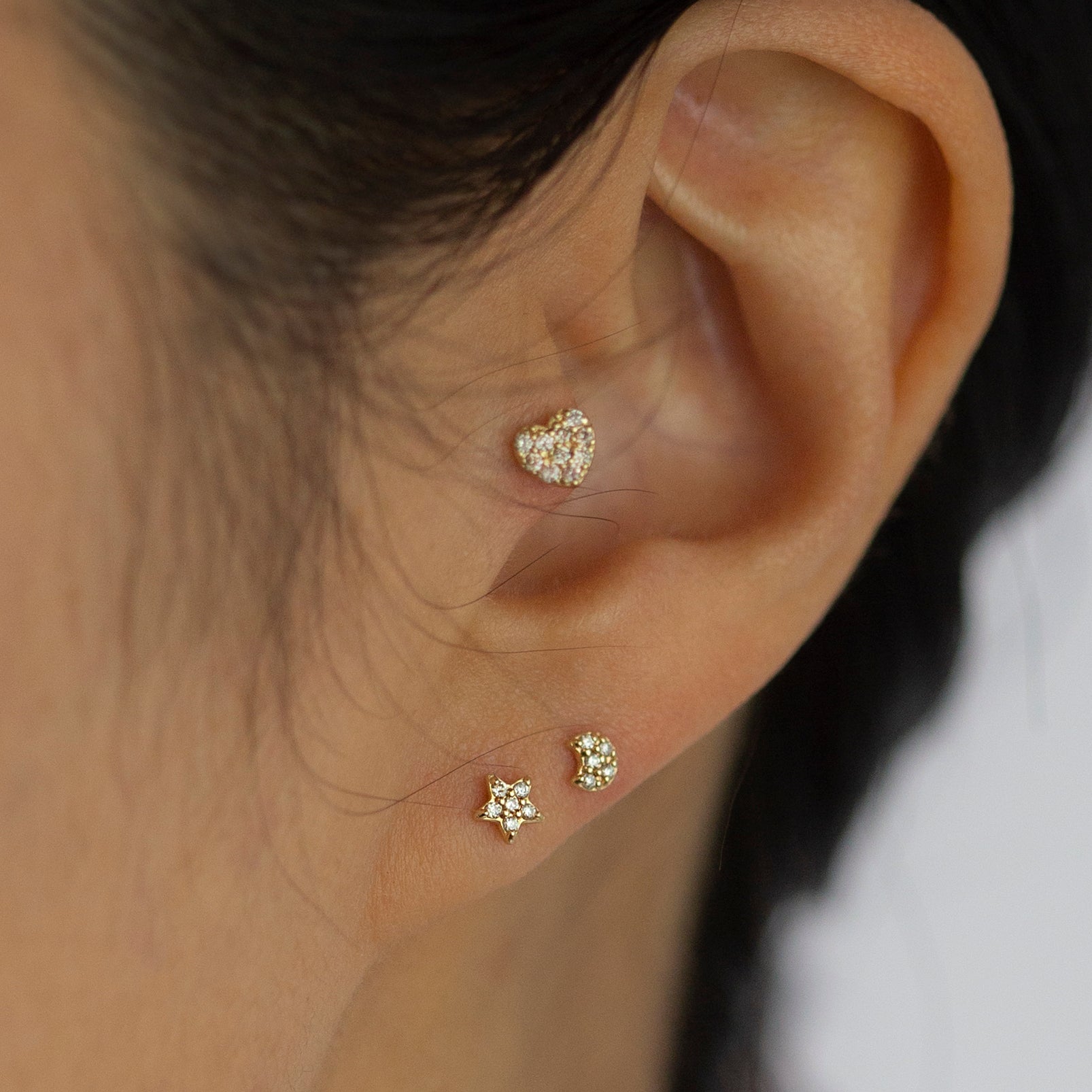 diamond stud earrings @eandeproject