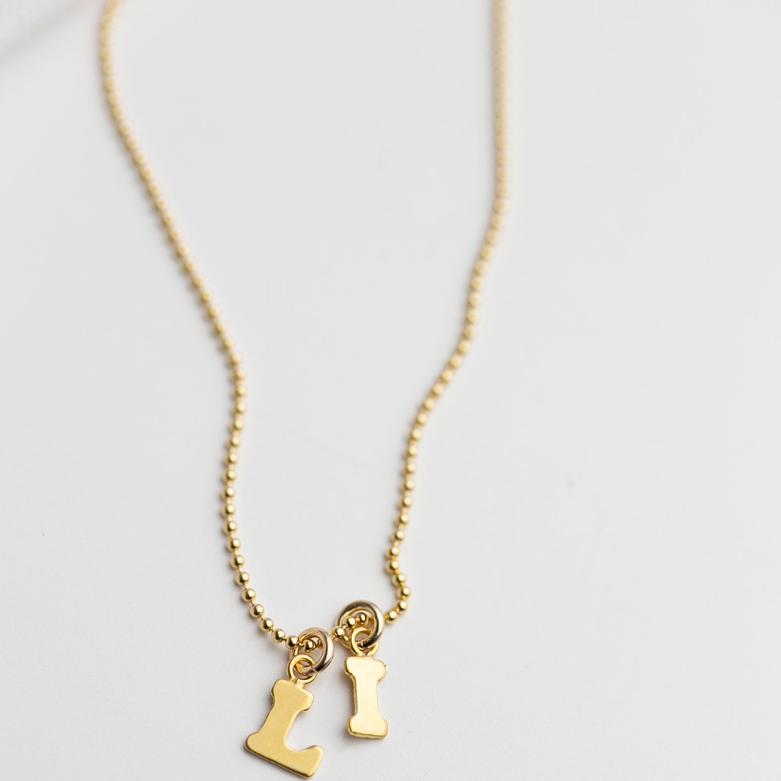 Personalized initials necklace