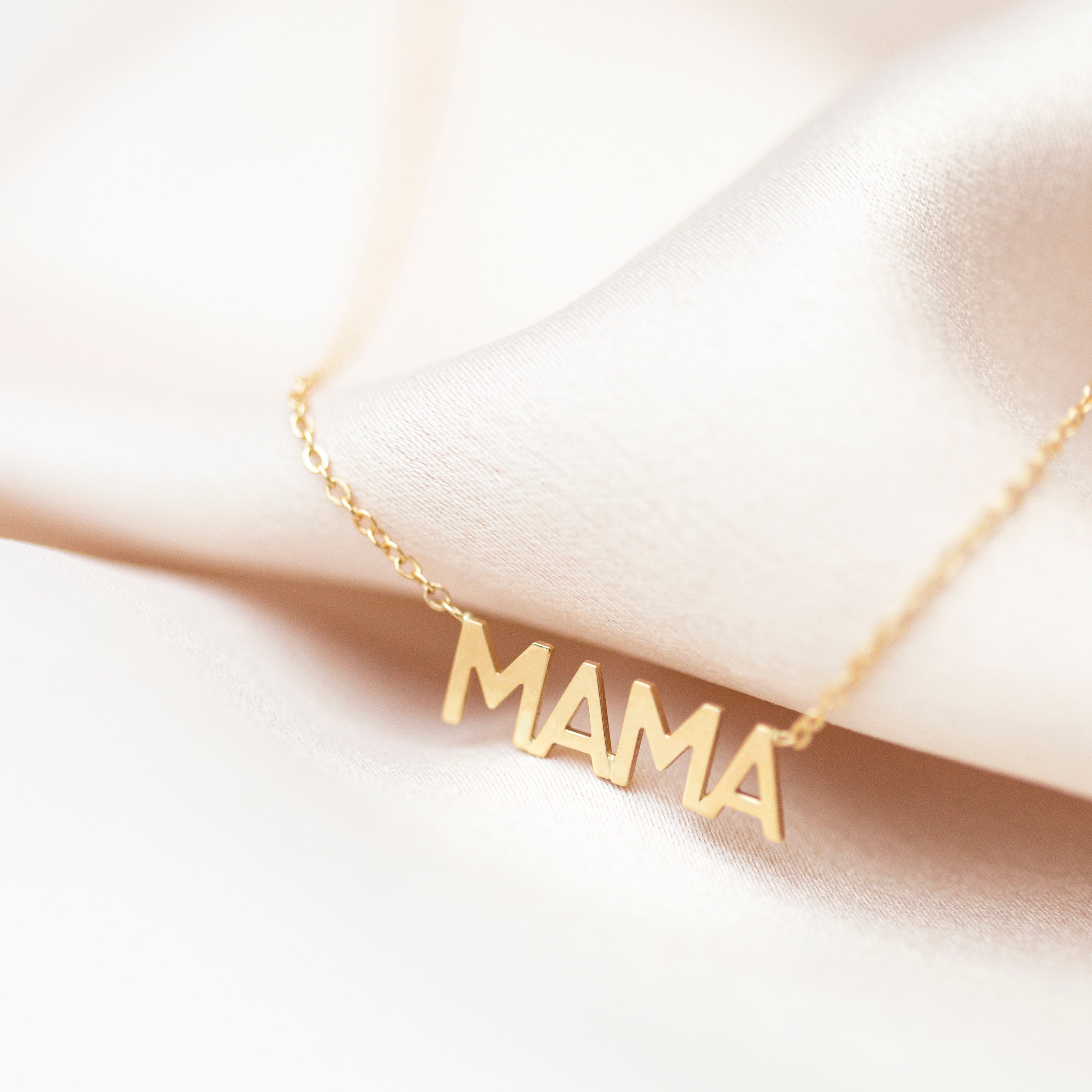In celebration of all the great mothers around the world, treat the mom in your life to this piece of jewelry they deserve with this gold mama necklace.
A perfect way to express what means most to you!
Dainty minimalist everyday necklace