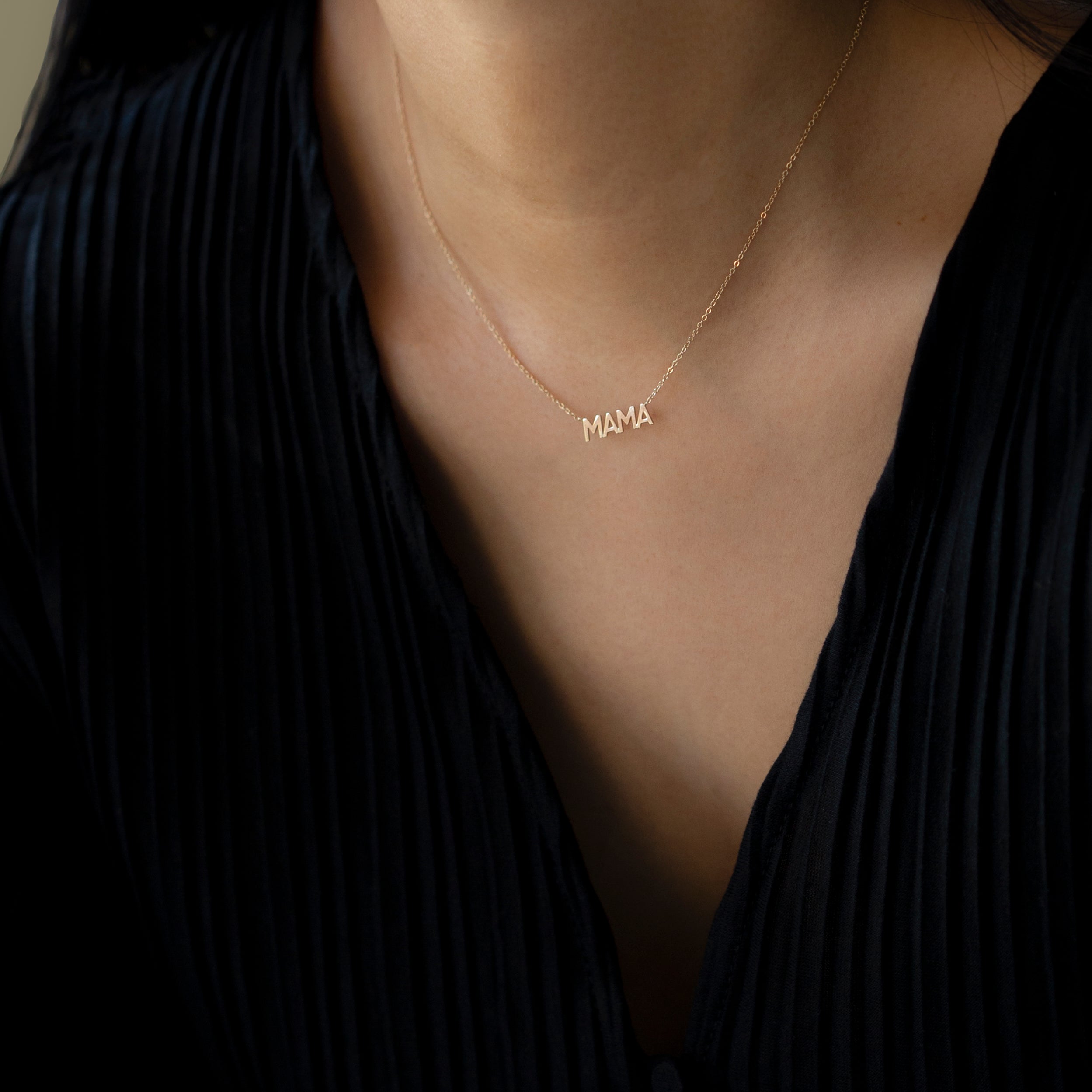 n celebration of all the great mothers around the world, the mom in your life to this piece of jewelry they deserve with this gold mama necklace.
A perfect way to express what means most to you!
Dainty minimalist everyday necklace