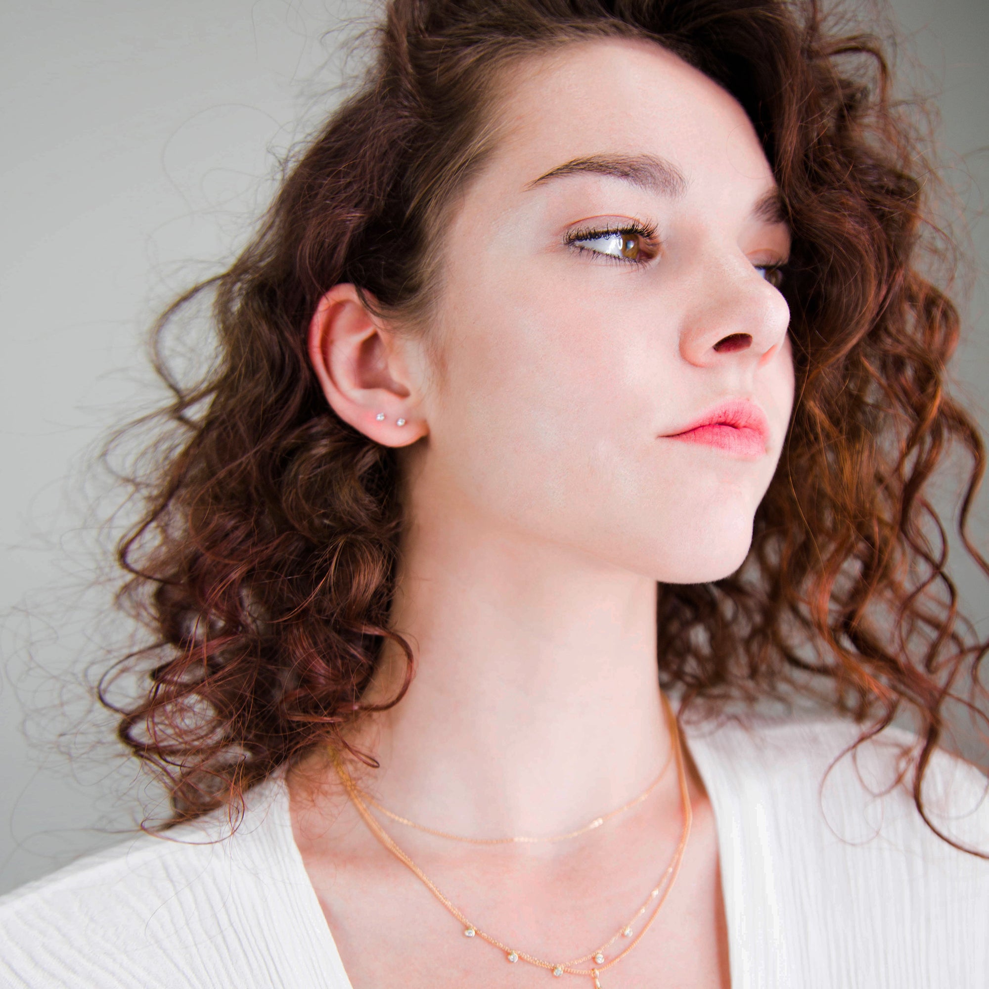 Layering necklaces