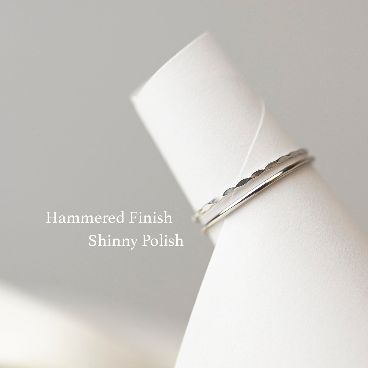 simple white gold ring