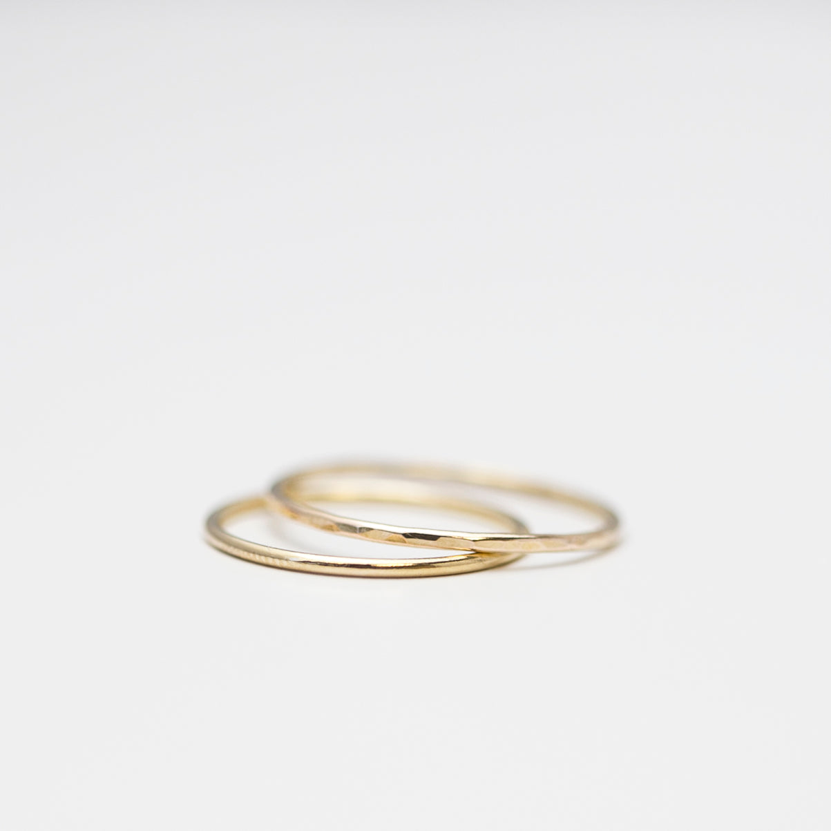 gold stacking rings
