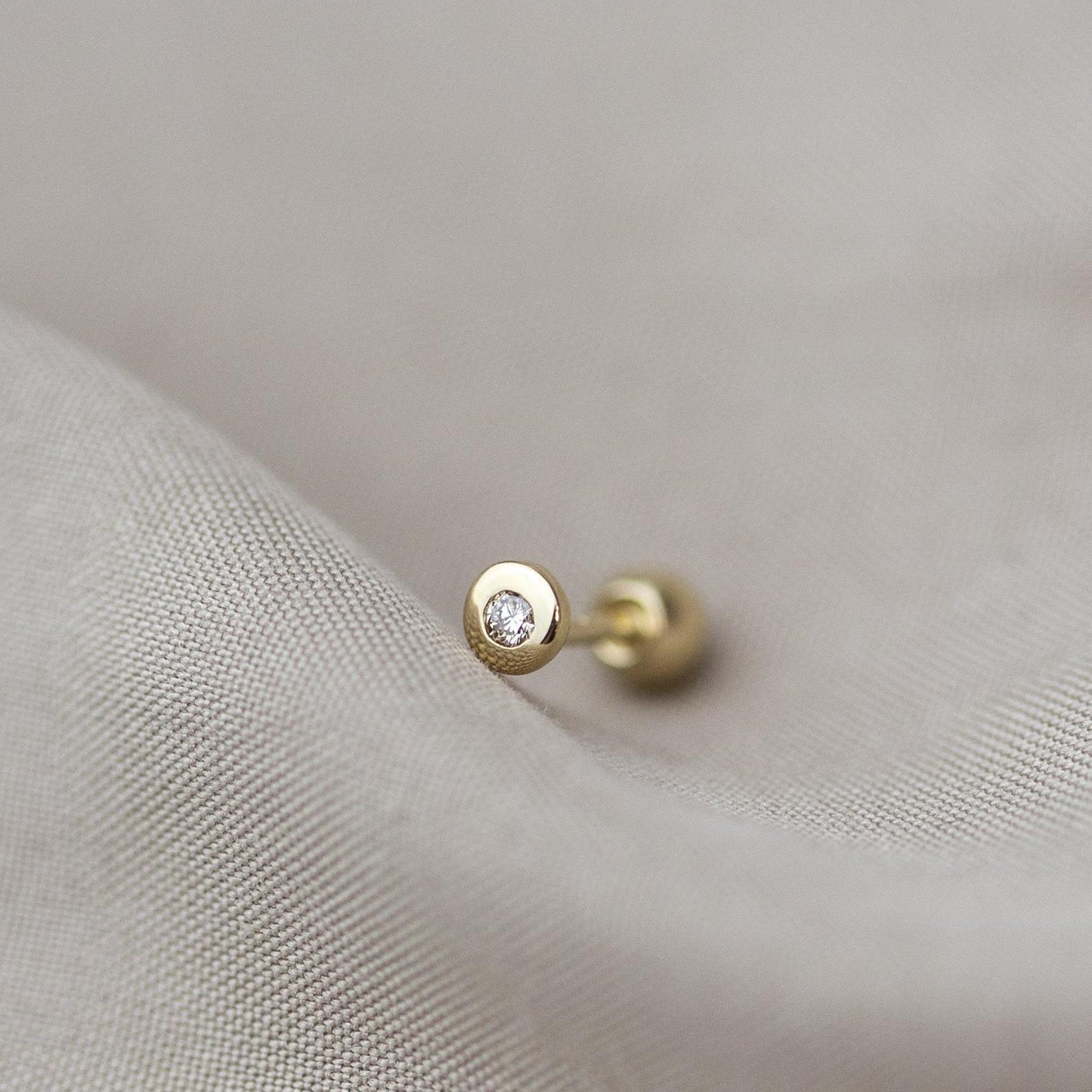 small diamond stud