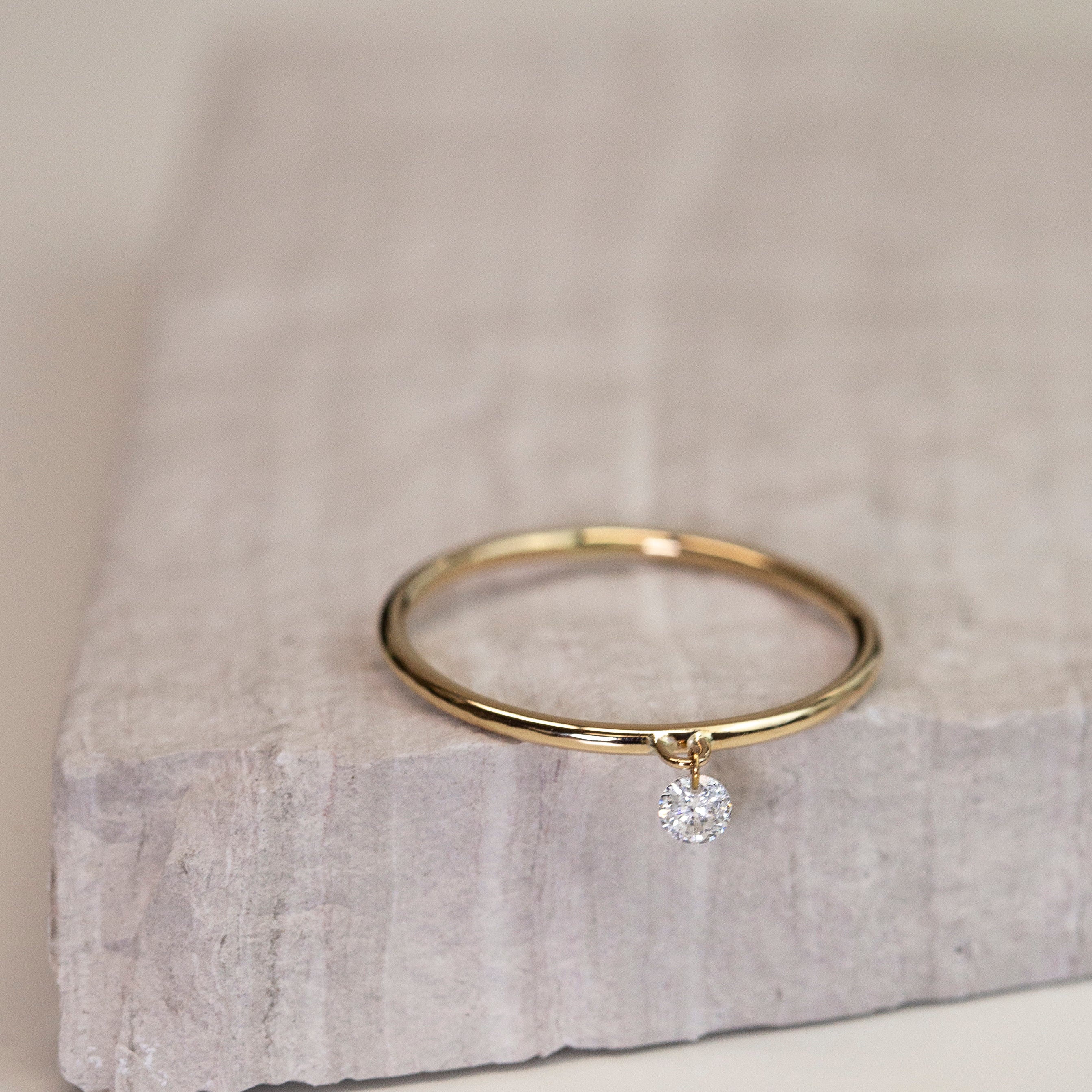 bare diamond ring
