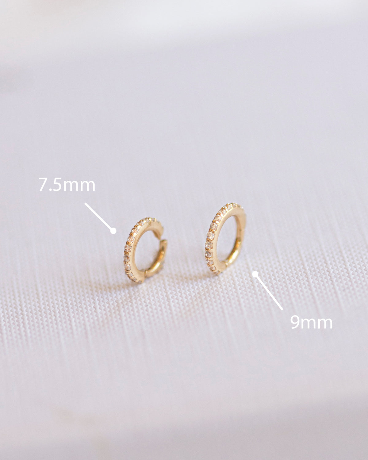 Le Hoop Pave Earrings main image 1