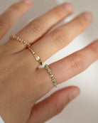 Crystal bead ring