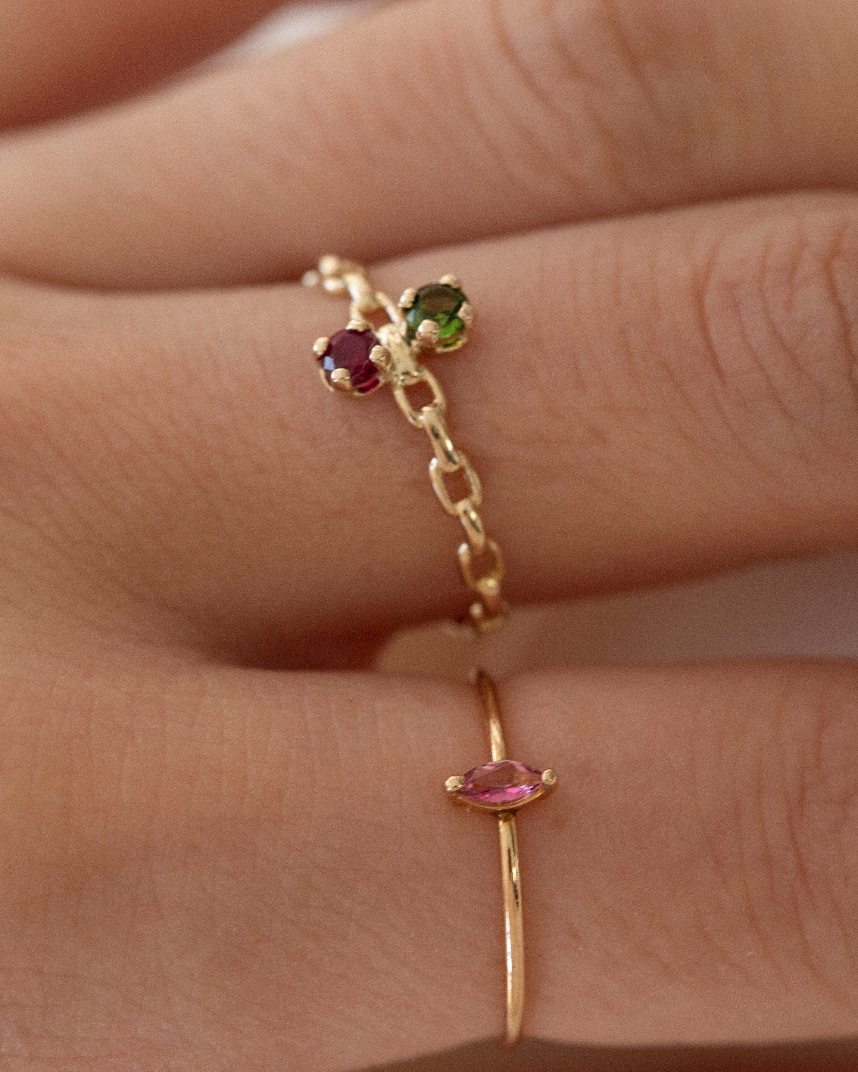 14k multi birthstone ring. great gift for mom