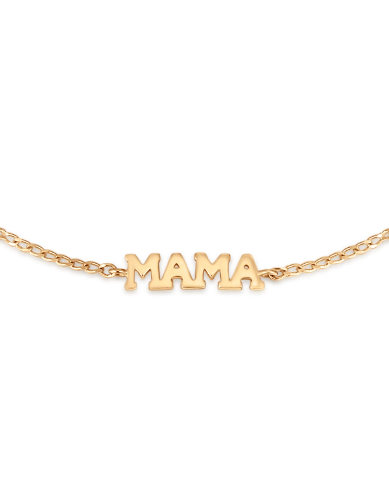 Something all mamas can cherish -&nbsp;

This 14k Mama Bracelet is the perfect way to show appreciation for the incredible mother figure in your life. Its versatile length of 6, 6.5, or 7 inches can be adjusted to suit individual preference, so you can give the gift of joy and comfort to the special Mama in your life. Its lustrous design will gleam with grace and will remind her of your deep love and admiration.