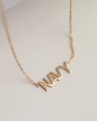 Name Navy necklace