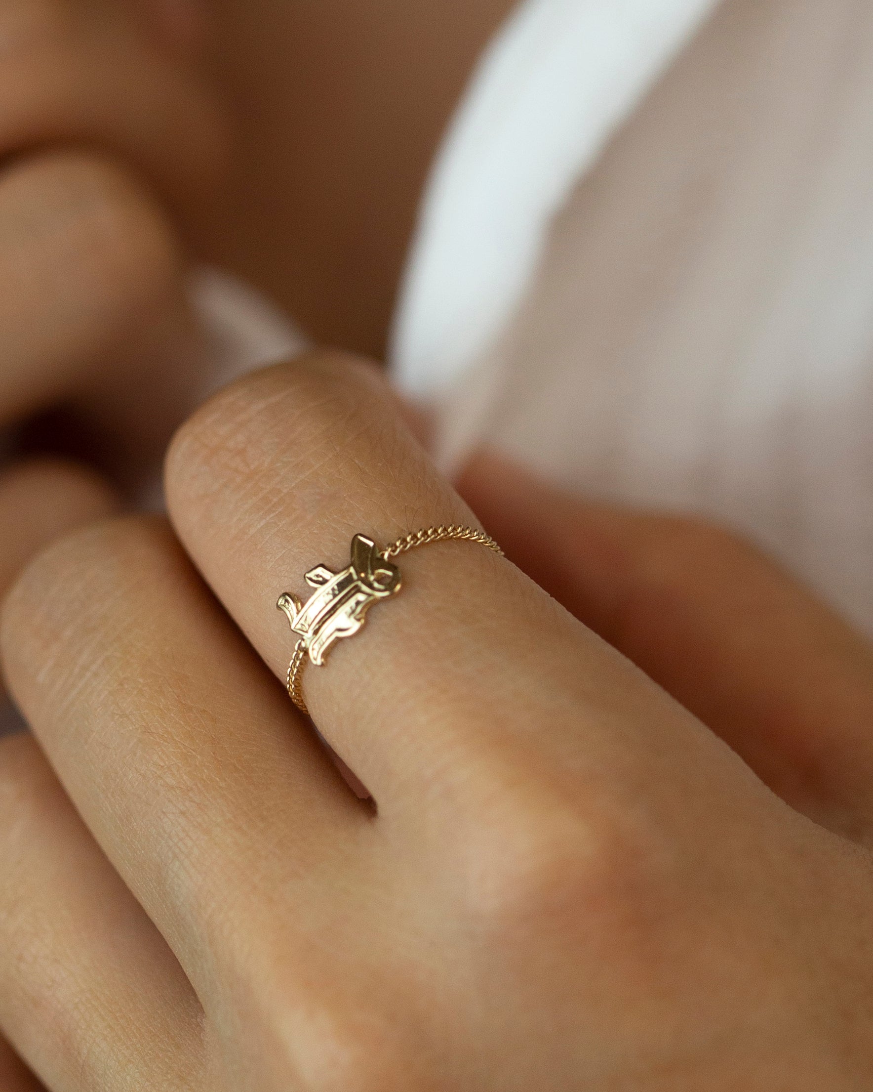 The Customized Double Name Ring | En Route Jewelry