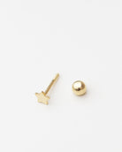 14K Yellow Gold star stud earring


Minimalist, high quality, and timeless.
Very secure and comfortable to wear because
of the screw back ball design for the backing