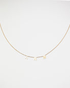 name necklace in 14k gold 