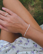 Baby Lotus Pearl Ring
Made with mini rice shape fresh water pearls and gold filled bead on a
comfy stretchy elastic band. Baby lotus pearl ring will be the perfect addition to your ring stack!