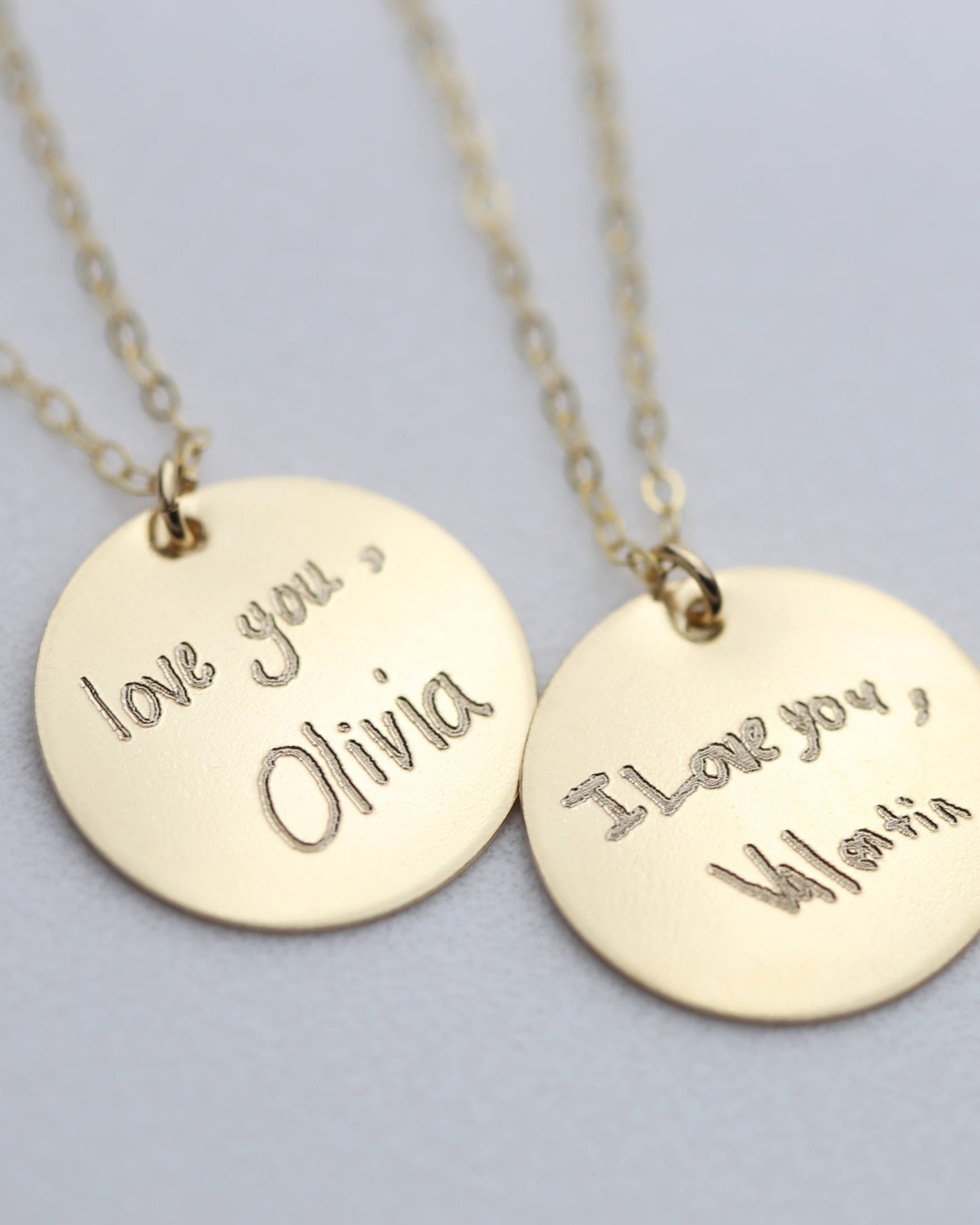 This necklace is perfect for a special meaningful keepsake gift for mom, friend wife or that special someone. Personalize this handwriting necklace with your actual handwriting, signature.