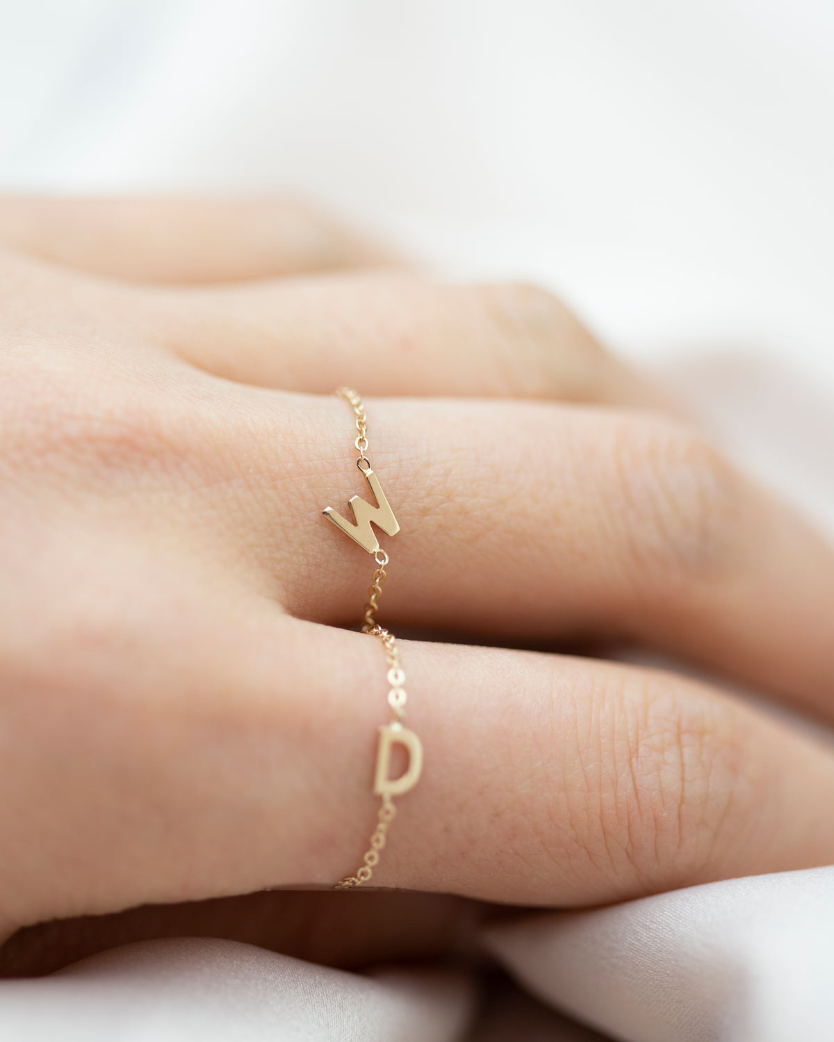 Initiation Rings 14k initial Chain Ring – E&E PROJECT