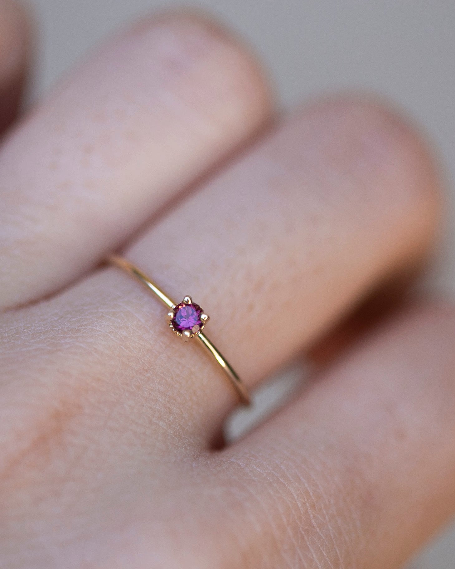 This exquisite 14k Gold Solitaire Birthstone Ring can be customized with the gemstone of your choice. A beautiful and sophisticated gift for yourself or a loved one. The sample image features Peridot and Pink Tourmaline, but we can use any gemstone you desire.