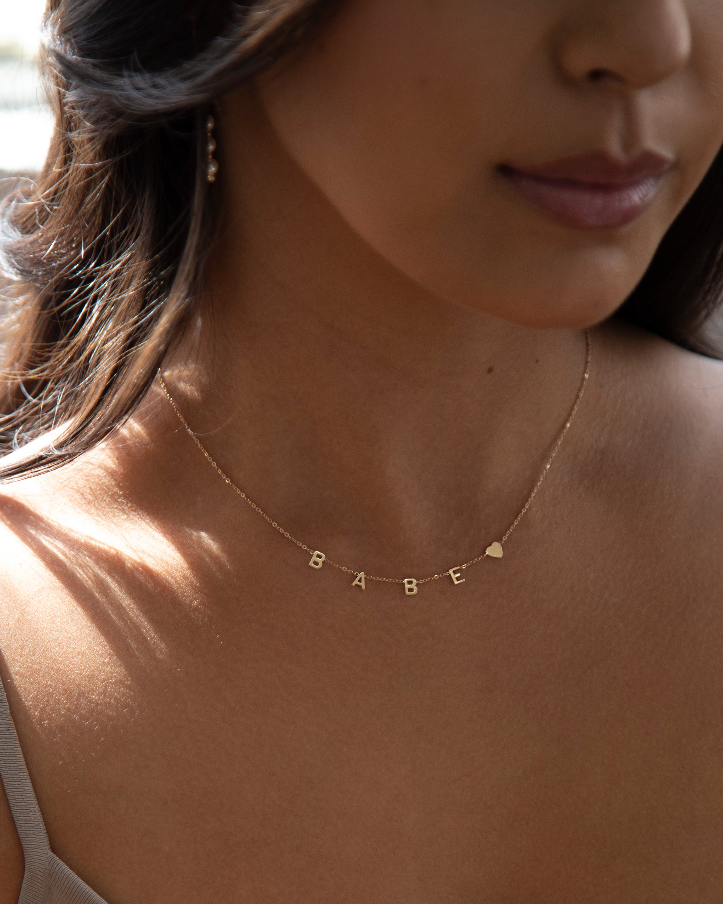 14k name necklace