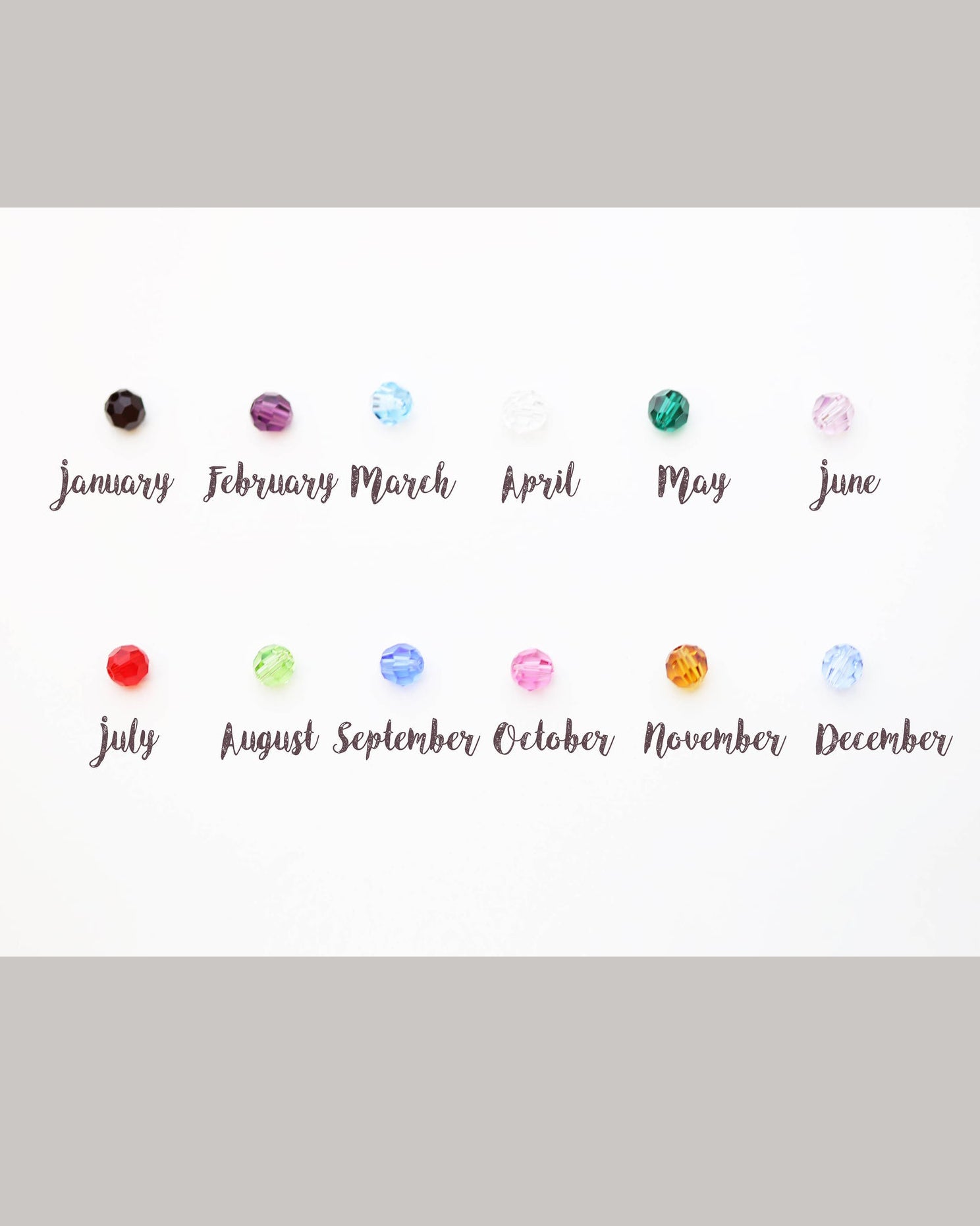 birthstone crystal chart