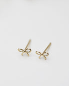 bow stud earrings