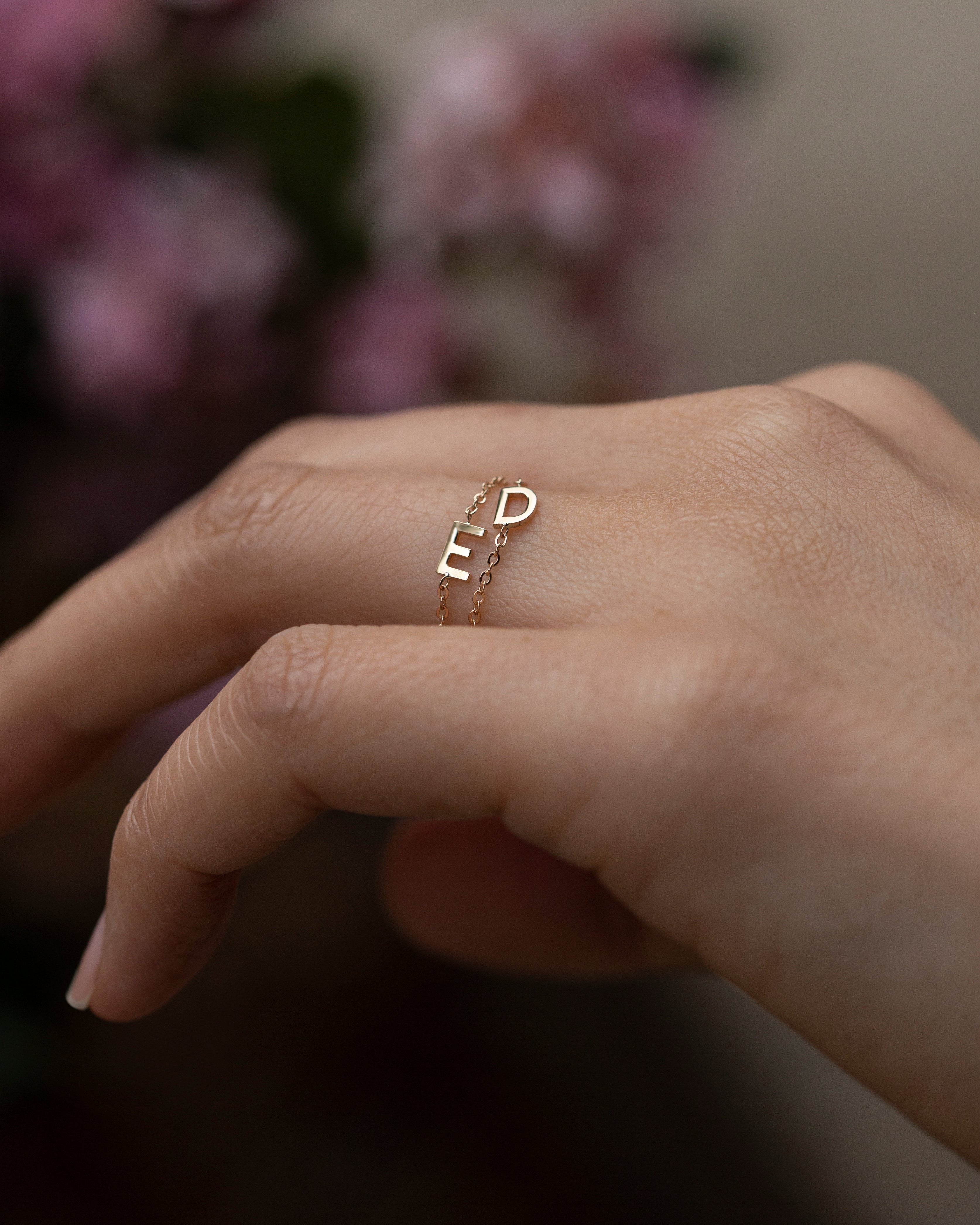 14k initial Chain Ring – E&E PROJECT - Main Image