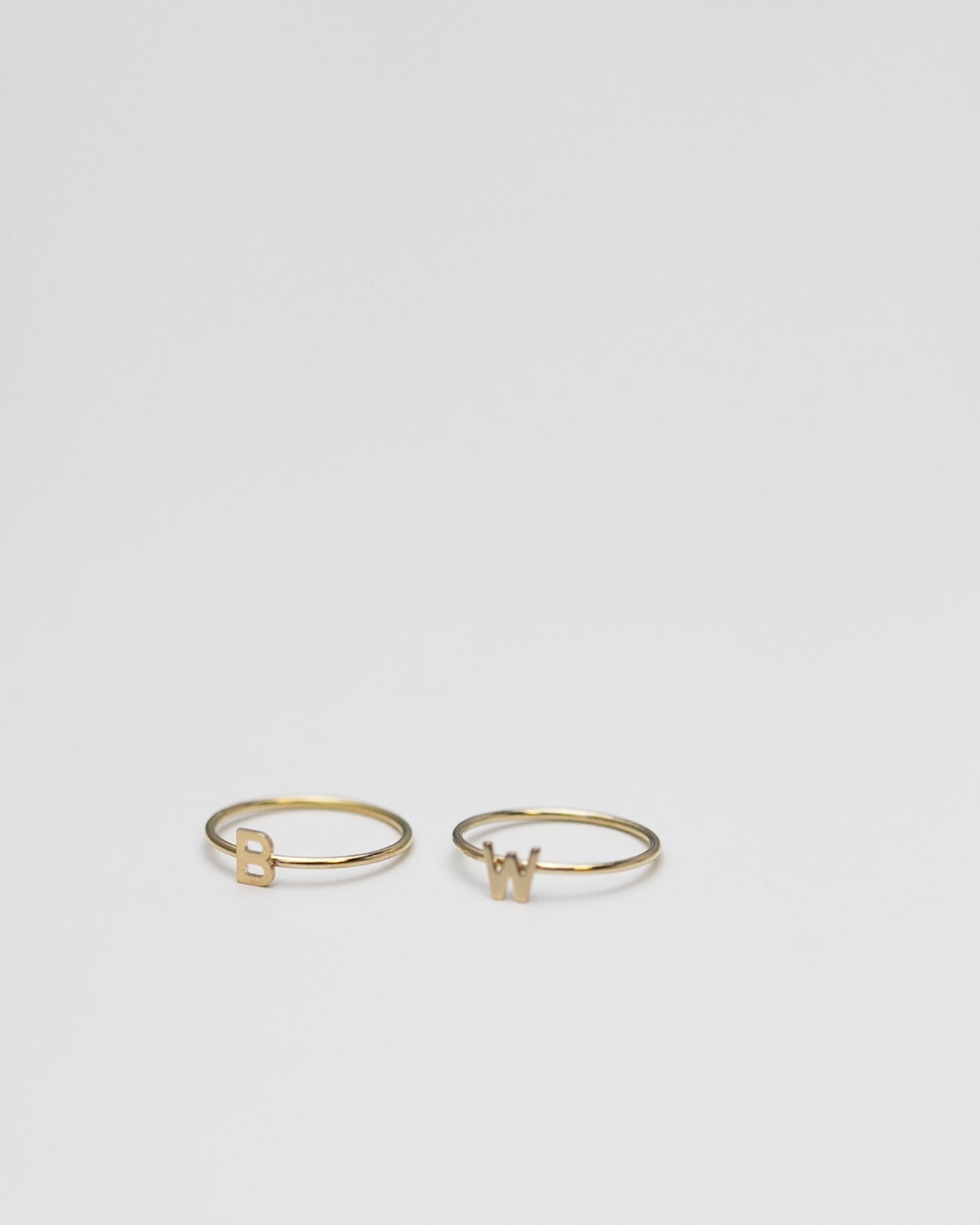 14K Letter Ring – E&E PROJECT