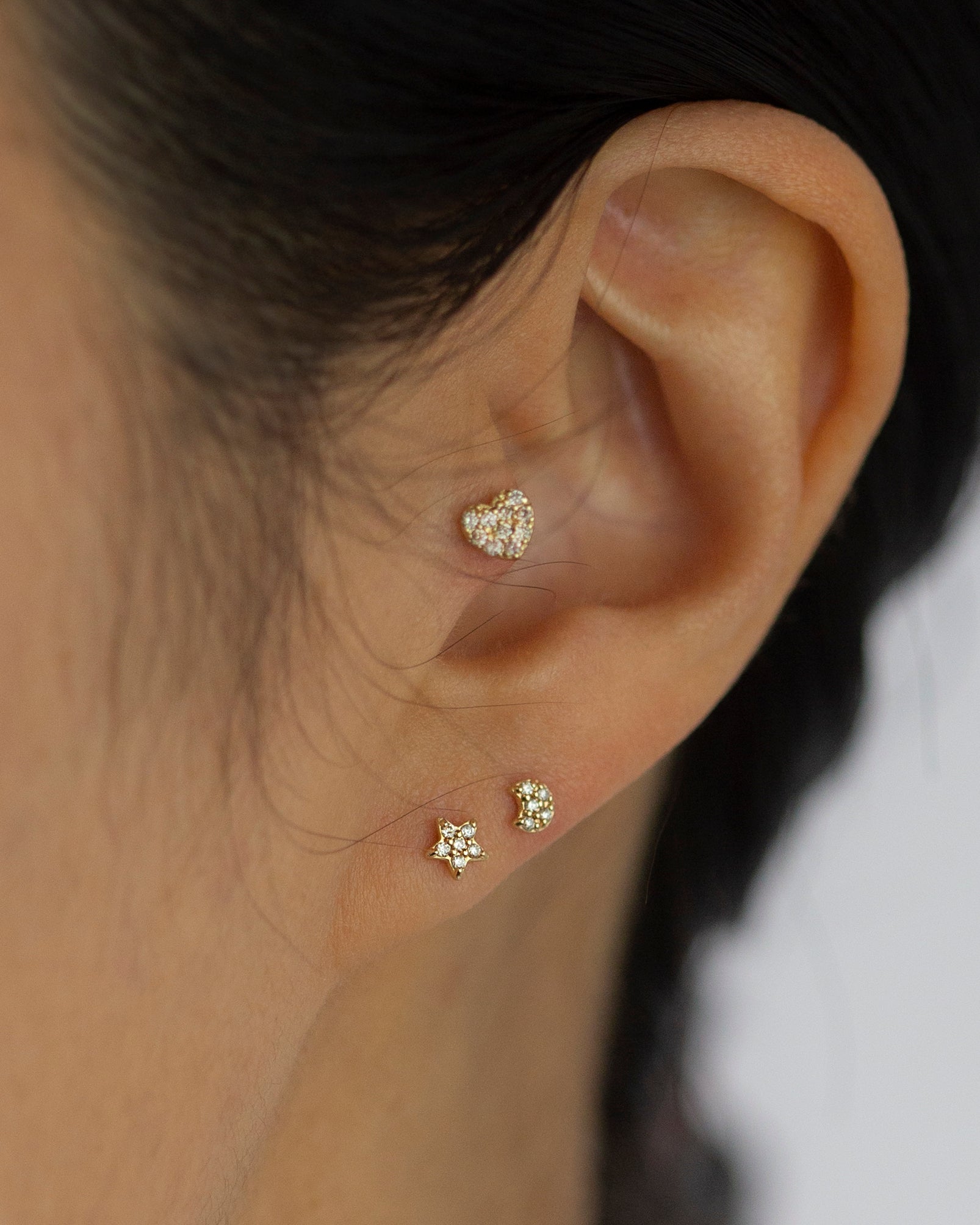 diamond stud earrings @eandeproject 