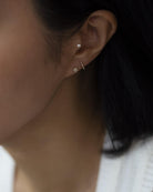 star and moon studs for Cartilage piercings