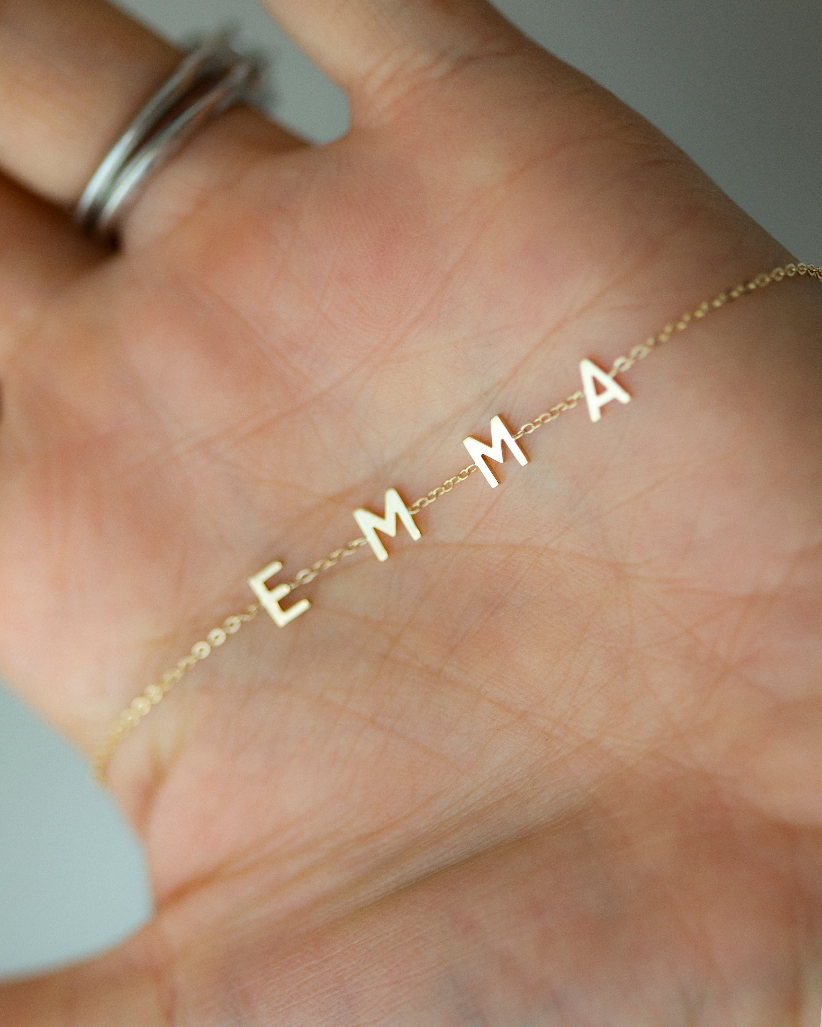 Buy Name Bracelet, Gold Name Bracelet, Curb Chain Name Jewerlry, Dainty Gold  Name Bracelet, Personalized Name Jewelry, Curb Chain Name Bracelet Online  in India - Etsy