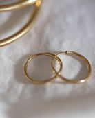  Gold Endless hoop earrings