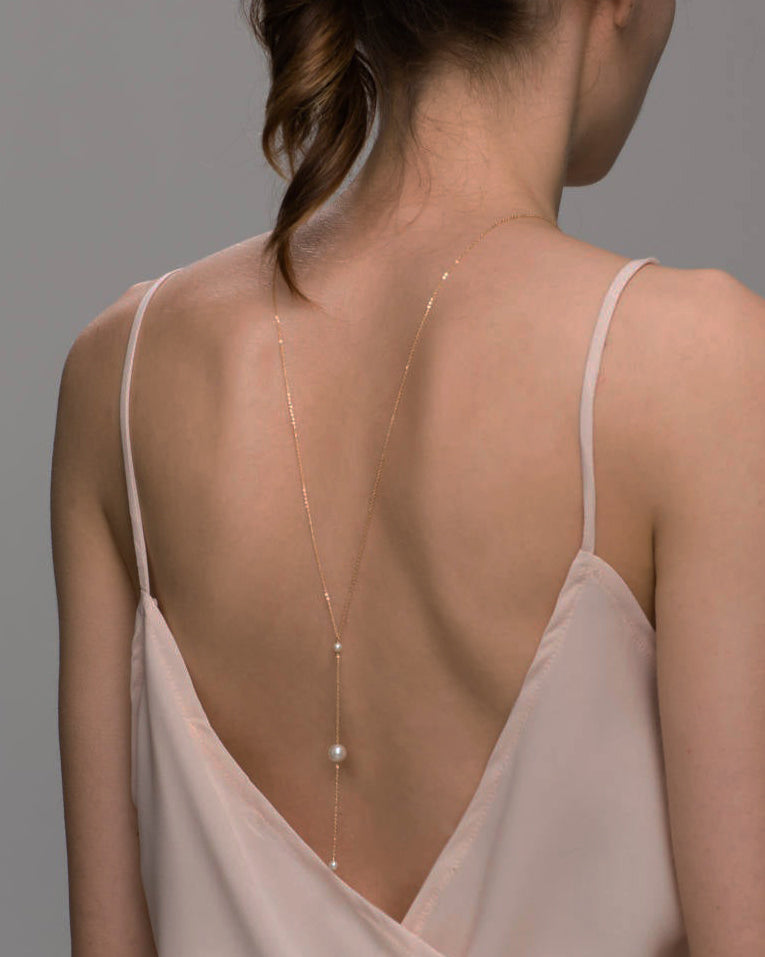 Pearl III Back Necklace