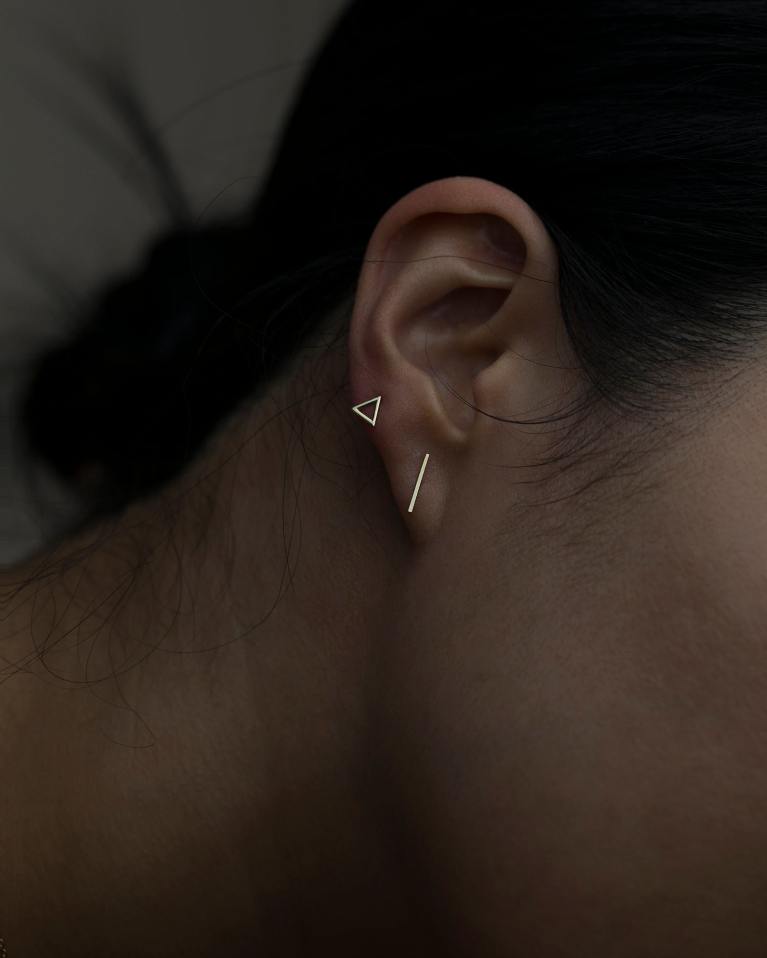 E＆E PROJECT/14k シンプル バースタッドピアス/上品 大人 14k Line Stud – E&E PROJECT