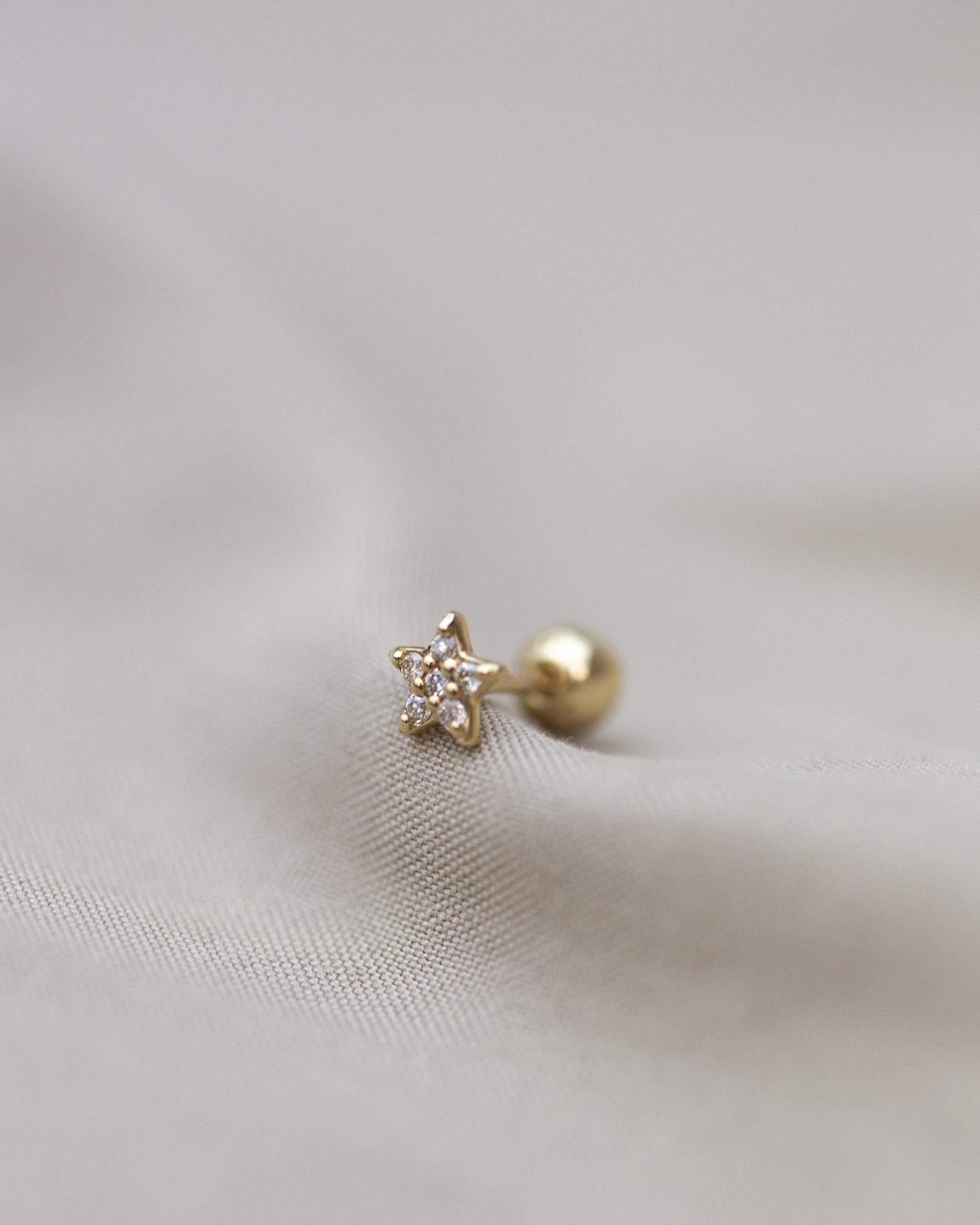 star and moon studs for Cartilage piercings
